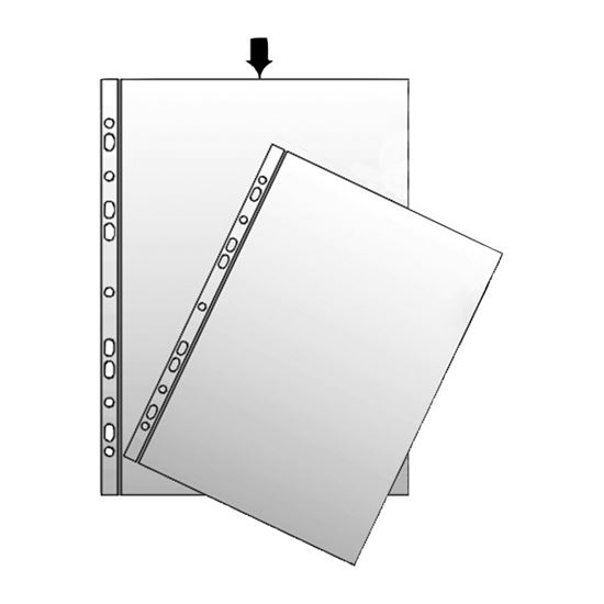 Obrázek z Závěsný obal A4 silný - čirá / 140 my / 100 ks