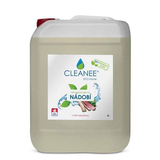 Obrázek z CLEANEE EKO gel na nádobí - rebarbora / 5 l