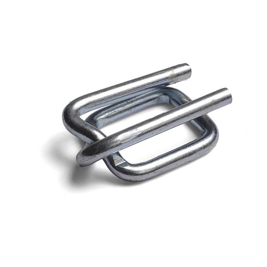 Obrázek z Spony drátěné pro PES pásku 19 mm / 1 000 ks / pozinkované