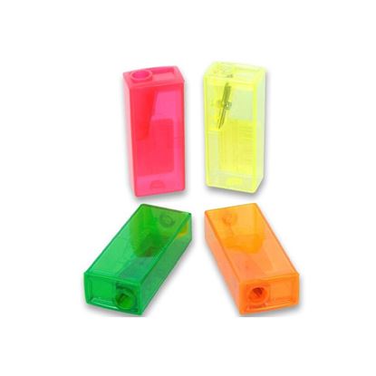 Obrázek Ořezávátko Faber Castell Fluor se zásobníkem - fluorescenční barvy