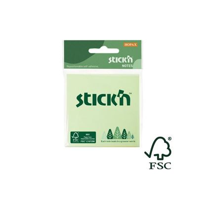 Obrázek Samolepicí bločky Stick´n by Hopax FSC - 76 x 76 mm / 3 x 50 lístků / pastelové barvy