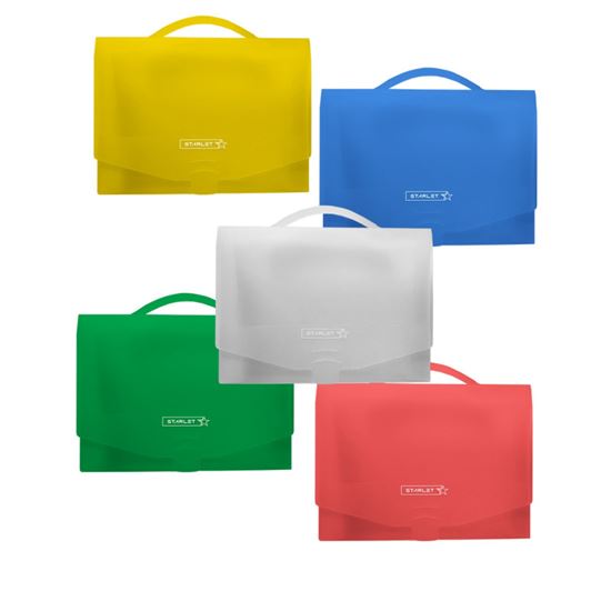 Obrázek z Box na spisy A4 s rukojení - hřbet / transparentní