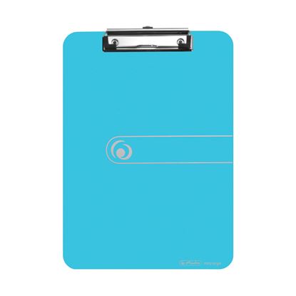 Obrázek Podložka A4 s klipem easy orga - modrá transparentní