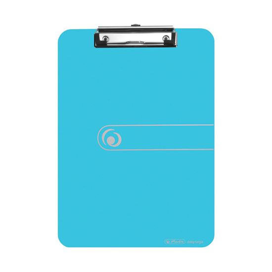 Obrázek z Podložka A4 s klipem easy orga - modrá transparentní