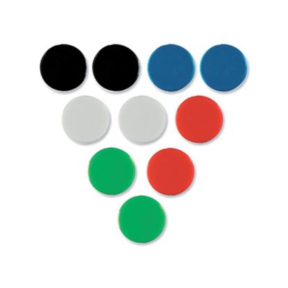 Obrázek Magnety - průměr 20 mm / barevný mix / 10 ks