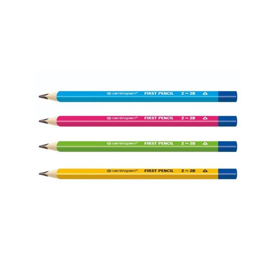 Obrázek z Tužka Centropen 9512 trojhranná Jumbo First pencil - HB / barevný mix