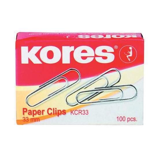 Obrázek z Dopisní spony Kores - 33 mm I 100 ks