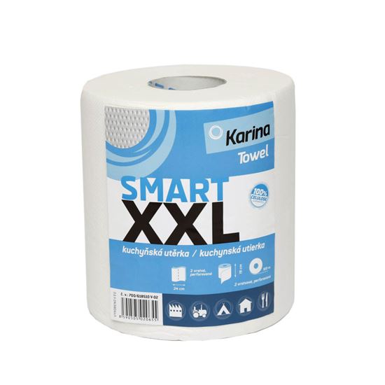 Obrázek z Karina papírové utěrky v roli Smart XXL 2-vrstvé 100 m