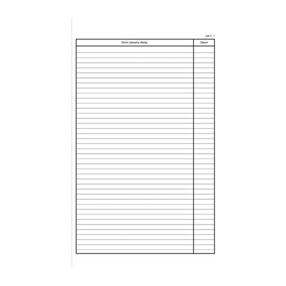 Obrázek Stavební deník Optys - A4 / číslovaný 128 listů NCR / 1278