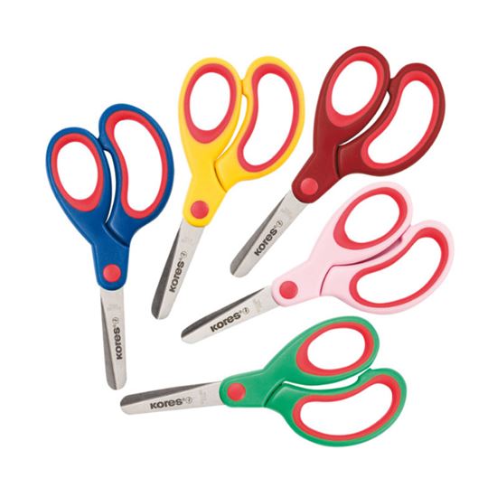 Obrázek z Nůžky Kores dětské soft zaoblené špičky / 13 cm