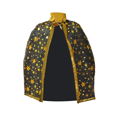 Obrázek Plášť čarodějnický černozlatý - 60 x 75 cm