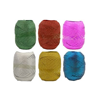 Obrázek Stuha vázací - mix glitr / 10 m