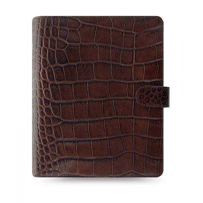Obrázek Diář Filofax Classic Croc - A5 / kaštanová