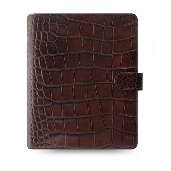 Obrázek z Diář Filofax Classic Croc - A5 / kaštanová