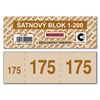 Obrázek z Šatnové bloky Baloušek 135 x 47 mm / 1-200 / 8 odstínů barev / ET295