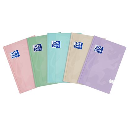 Obrázek Kniha záznamní lepená Oxford Touch pastel mix - A5 / linka / 96 linka