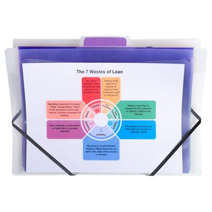 Obrázek Nástěnný organizér MAXI Exacompta Crystal - A4 / 6 kapes