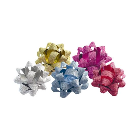 Obrázek z Rozeta střední luxusní glitr - mix / 5 cm