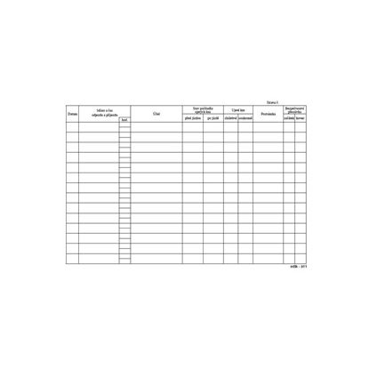 Obrázek MSK 7400311 kniha jízd firemní vozidlo 20 listů A5