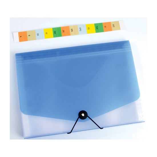 Obrázek z Spisovka s přihrádkami Opaline - modro/bílá