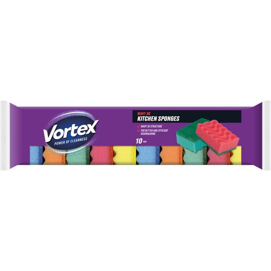 Obrázek z Houbičky na nádobí VORTEX 3D - 10 ks