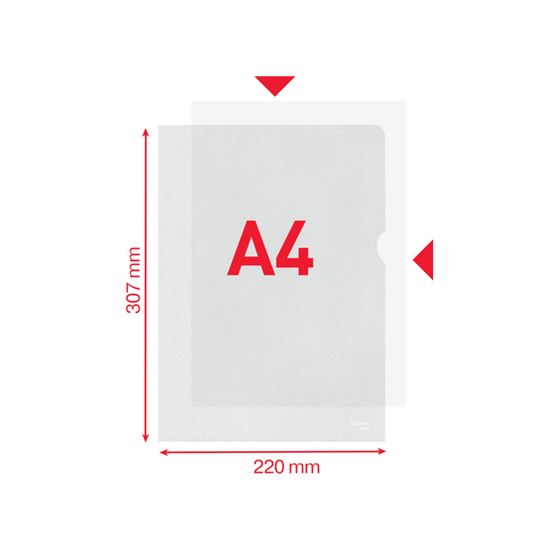 Obrázek z Zakládací obal tvar L - A4 matný / 115 my / 10 ks