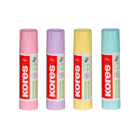 Obrázek z Lepicí tyčinka Kores PASTEL - 20g / mix barev