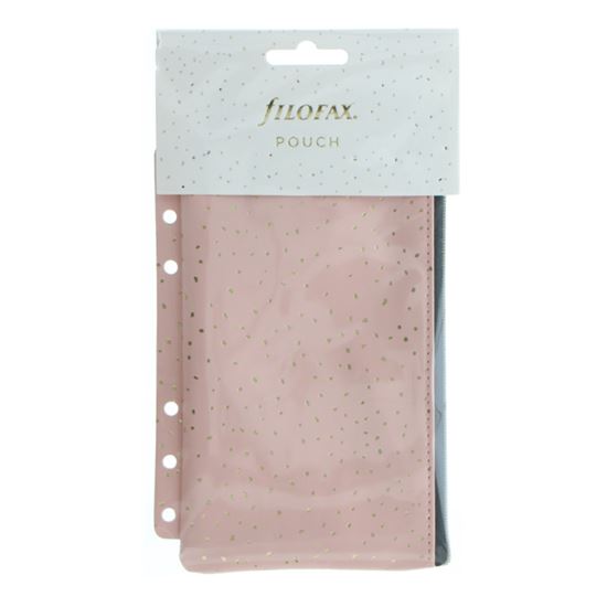Obrázek z Náplň Multi Filofax Confetti osobní A5 penál na zip / Rose Quartz
