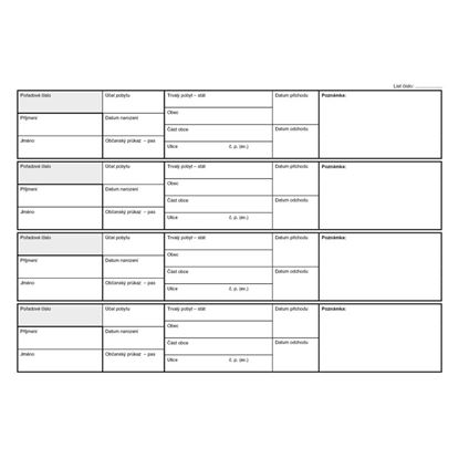 Obrázek Ubytovací kniha Baloušek A4 / 40 stran / ET520