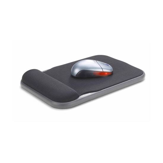 Obrázek z Výškově nastavitelná gelová podložka pod myš - černá