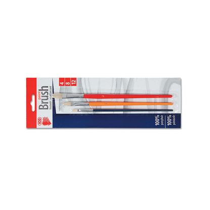 Obrázek Štětce sada - 4, 8, 12 / barevný, plochý