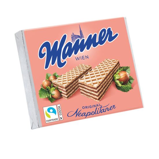 Obrázek z Manner oplatky s náplní - lískooříškové / 75 g