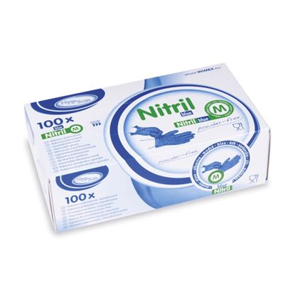 Obrázek Ochranné rukavice nitrilové - rukavice S / 100 ks