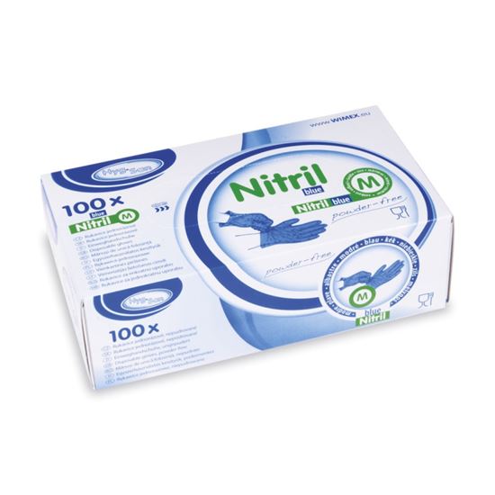 Obrázek z Ochranné rukavice nitrilové - rukavice S / 100 ks