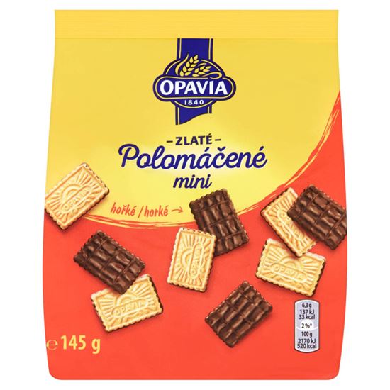 Obrázek z Opavia Zlaté Polomáčené mini hořké / 145g