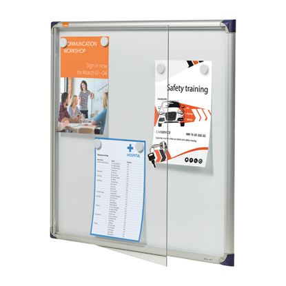 Obrázek Vitrína Nobo Extra tenká - vnitřní / magentická / 6 x A4