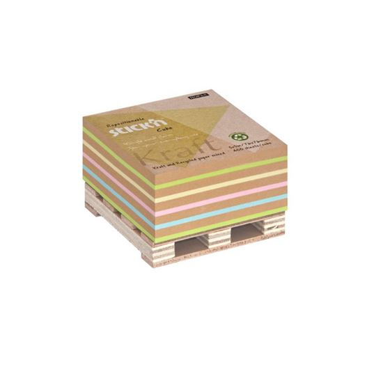 Obrázek z Samolepicí bločky Stick´n by Hopax - 76 x 76 mm / 400 lístků / kraft mix