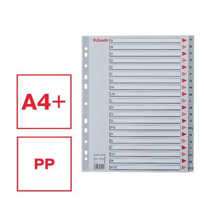 Obrázek Rozdružovač A4 plastový Esselte Maxi - šedý / A - Z