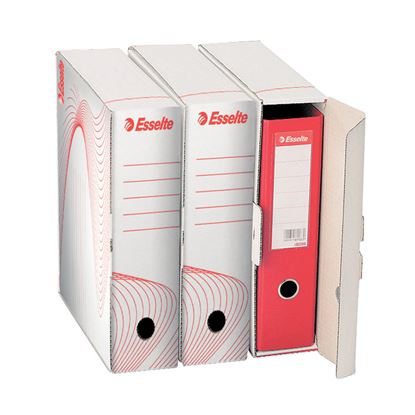 Obrázek Box archivní na pákový pořadač - hřbet 8 cm / bílá / 10024