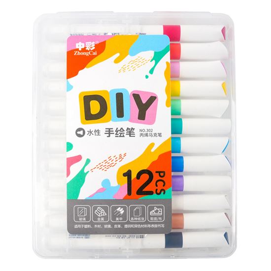 Obrázek z Popisovač akrylový Flower - 12 barev