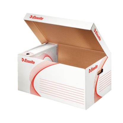 Obrázek Kontejner archivní s víkem - bílá / 128900