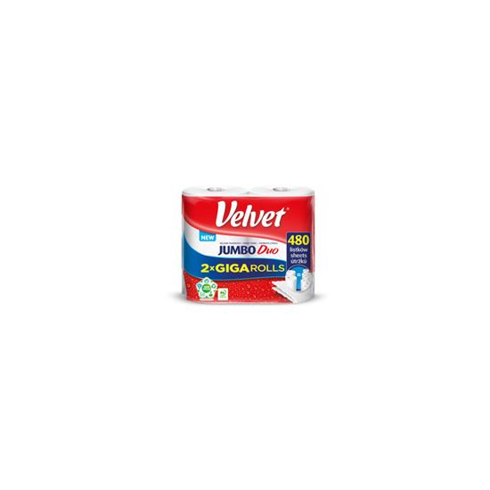 Obrázek z Utěrky papírové v roli Velvet - Jumbo Duo / 2 ks