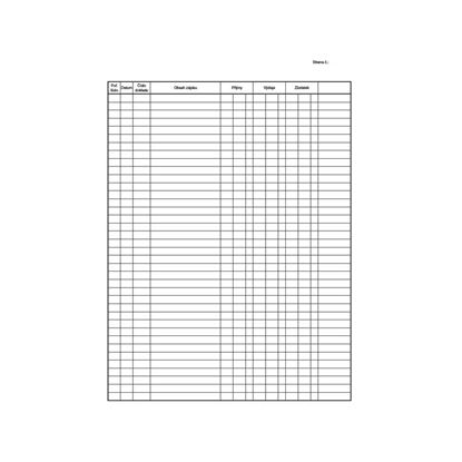 Obrázek MSK 7400144 pokladní kniha 20 listů A4