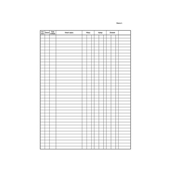 Obrázek z MSK 7400144 pokladní kniha 20 listů A4