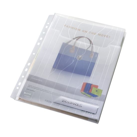 Obrázek z Závěsný obal s rozšiřitelnou kapacitou a chlopní Leitz CombiFiles - čirá / 3 ks