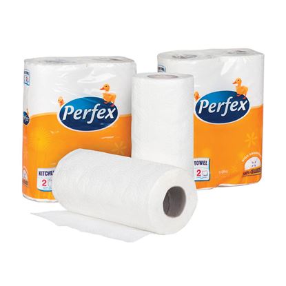 Obrázek Perfex papírové utěrky v roli Boni extra bílé 2-vrstvé 2ks