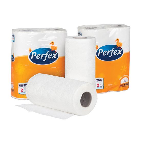 Obrázek z Perfex papírové utěrky v roli Boni extra bílé 2-vrstvé 2ks