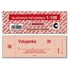 Obrázek z Bločkové vstupenky Baloušek 133 x 39 mm / 1-100 / 4 odstíny barev / ET300