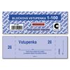 Obrázek z Bločkové vstupenky Baloušek 133 x 39 mm / 1-100 / 4 odstíny barev / ET300