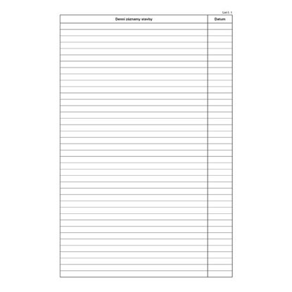 Obrázek Stavební deník Baloušek A4 / 15 listů + 3x20 listů / PT255